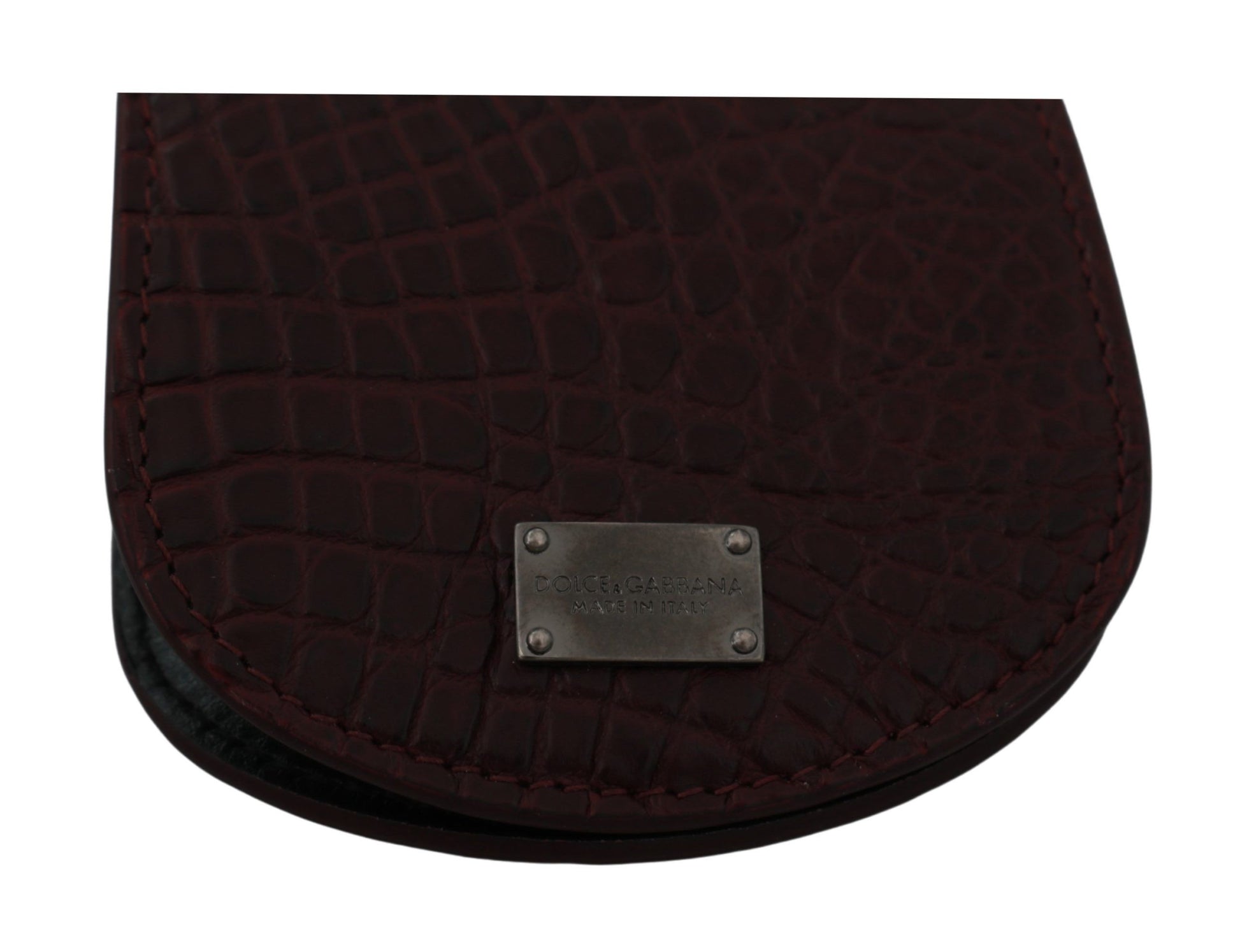 Dolce & Gabbana Brown Exotic Skin Pocket Condom Case Holder Curated Luxury Accessories by Orvyn