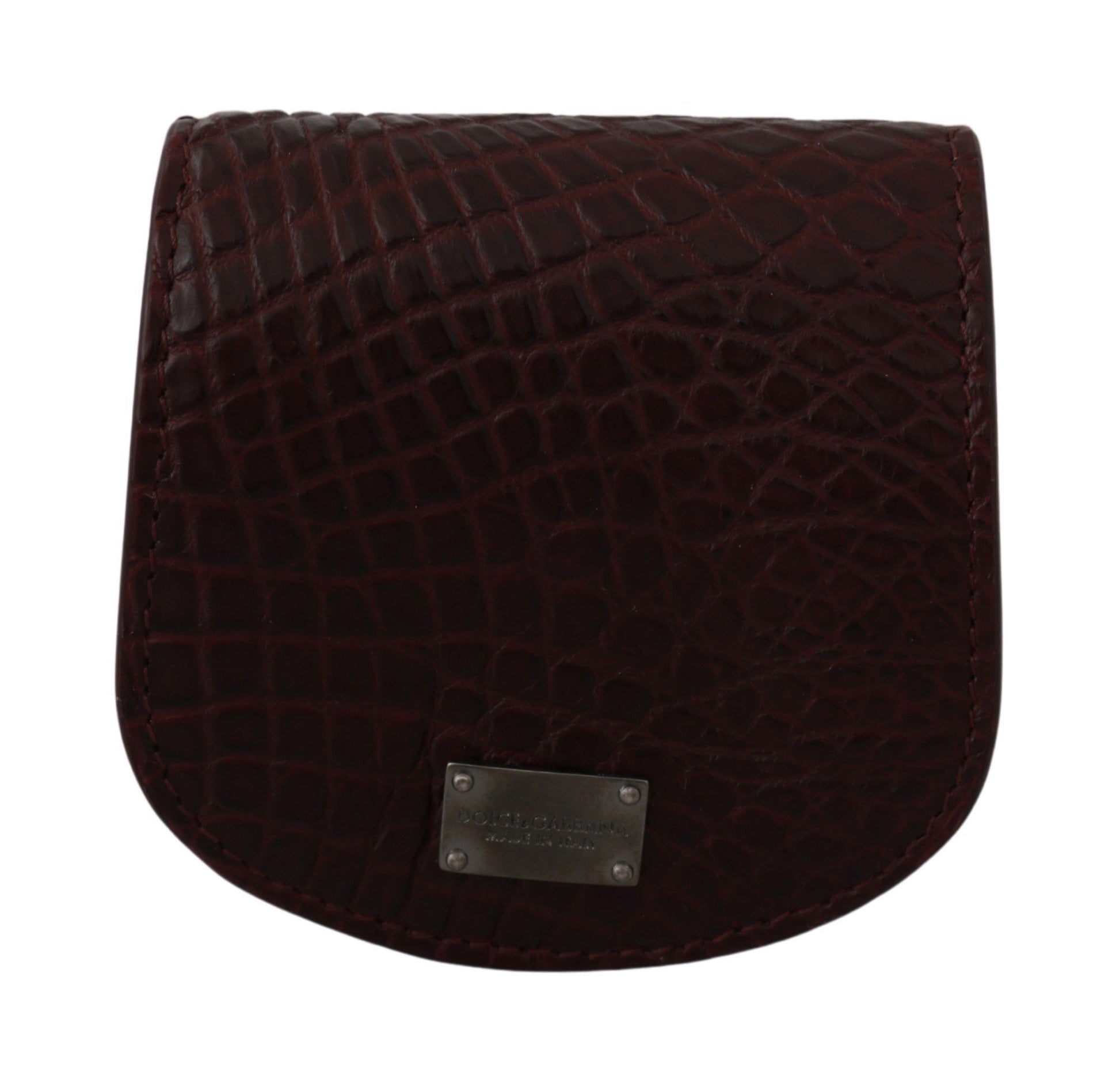 Dolce & Gabbana Brown Exotic Skin Pocket Condom Case Holder Curated Luxury Accessories by Orvyn