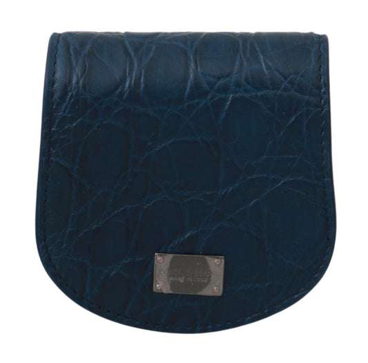 Dolce & Gabbana Blue Leather Holder Pocket Condom Case Curated Luxury Accessories by Orvyn