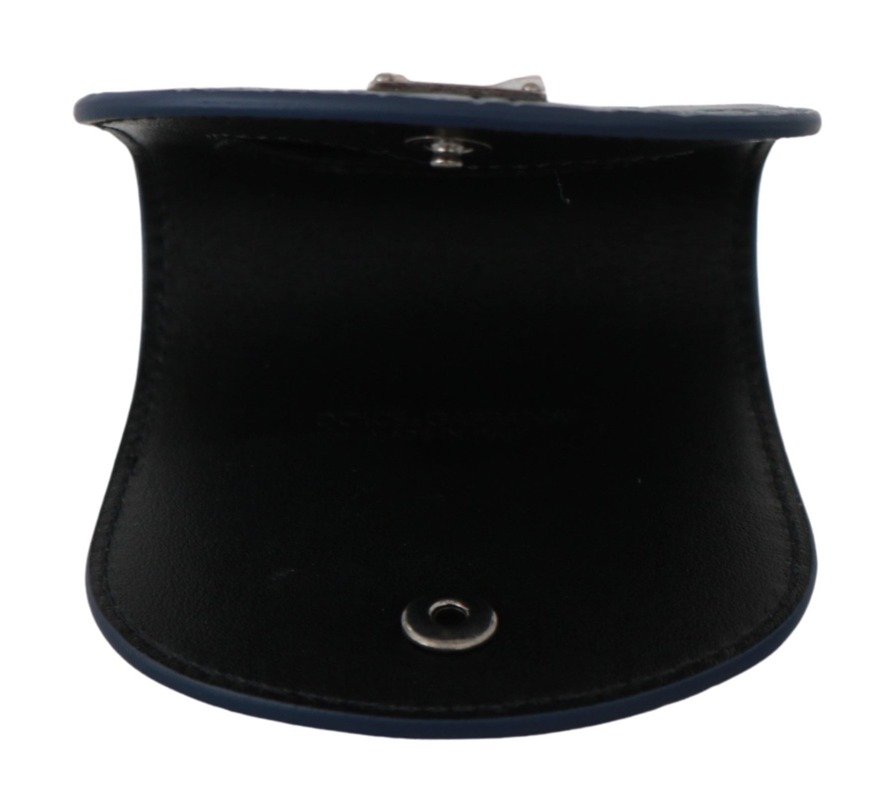 Dolce & Gabbana Blue Leather Holder Pocket Condom Case Curated Luxury Accessories by Orvyn