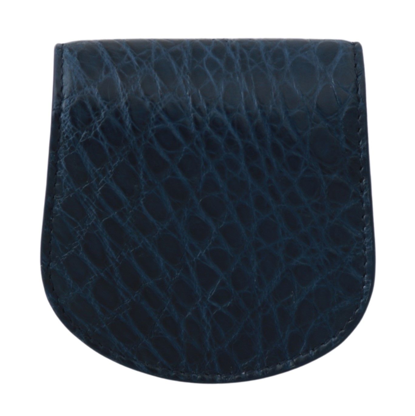 Dolce & Gabbana Blue Holder Pocket Wallet Blue Exotic Skin Condom Case Curated Luxury Accessories by Orvyn