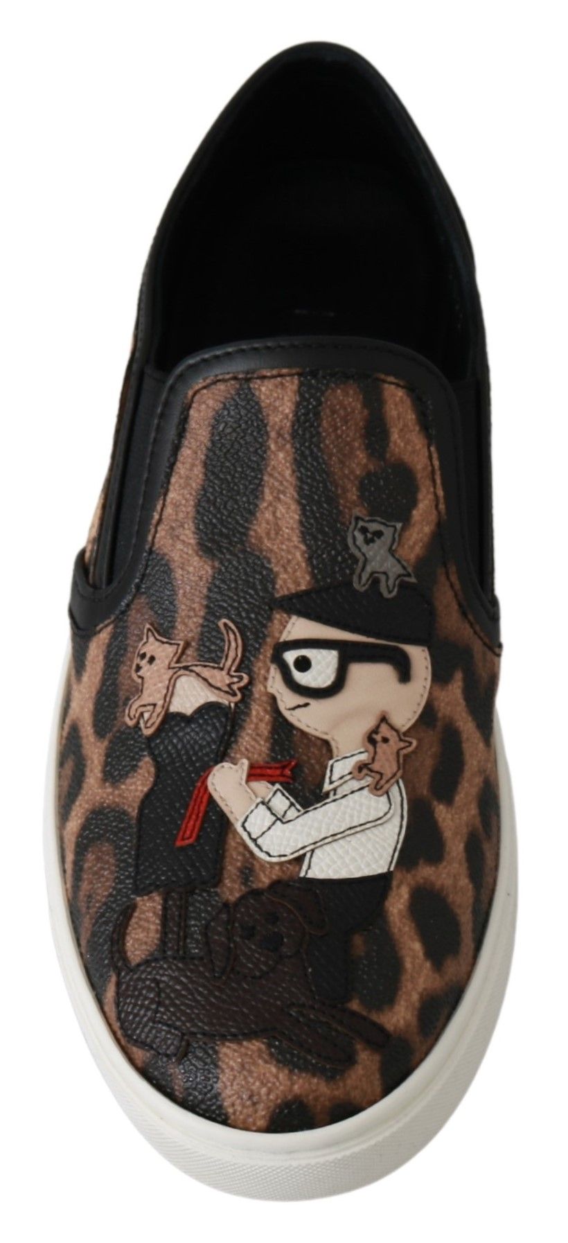 Dolce & Gabbana Leather Leopard #dgfamily Loafers Shoes Curated Luxury Accessories by Orvyn