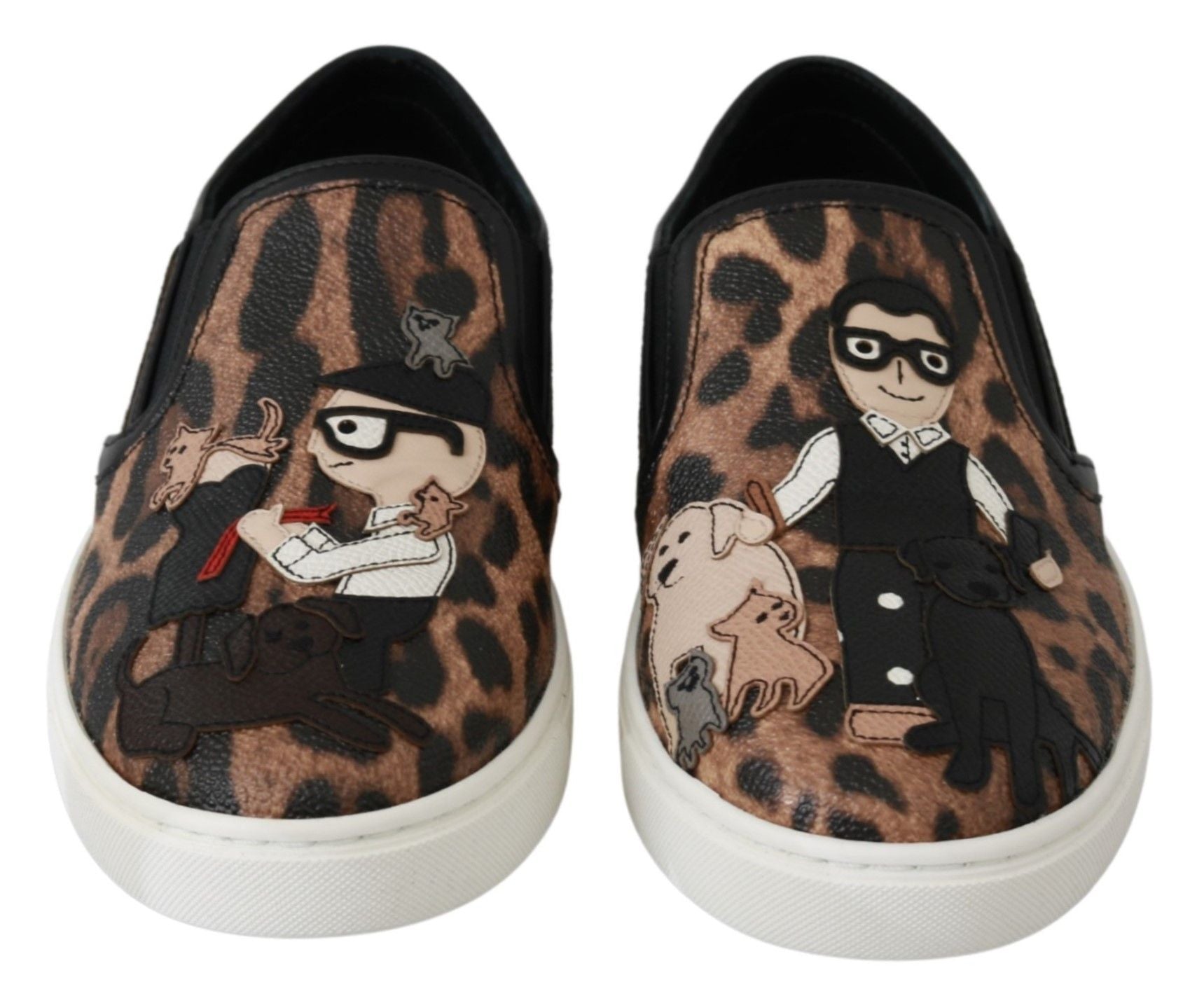 Dolce & Gabbana Leather Leopard #dgfamily Loafers Shoes Curated Luxury Accessories by Orvyn