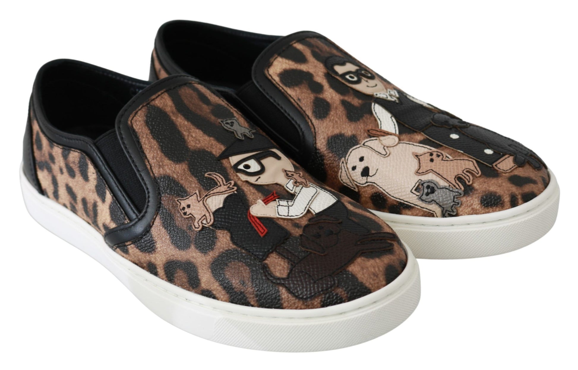 Dolce & Gabbana Leather Leopard #dgfamily Loafers Shoes Curated Luxury Accessories by Orvyn