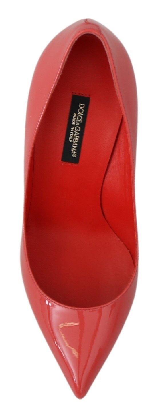 Dolce & Gabbana Dark Pink Patent Leather Heels Pumps rosa