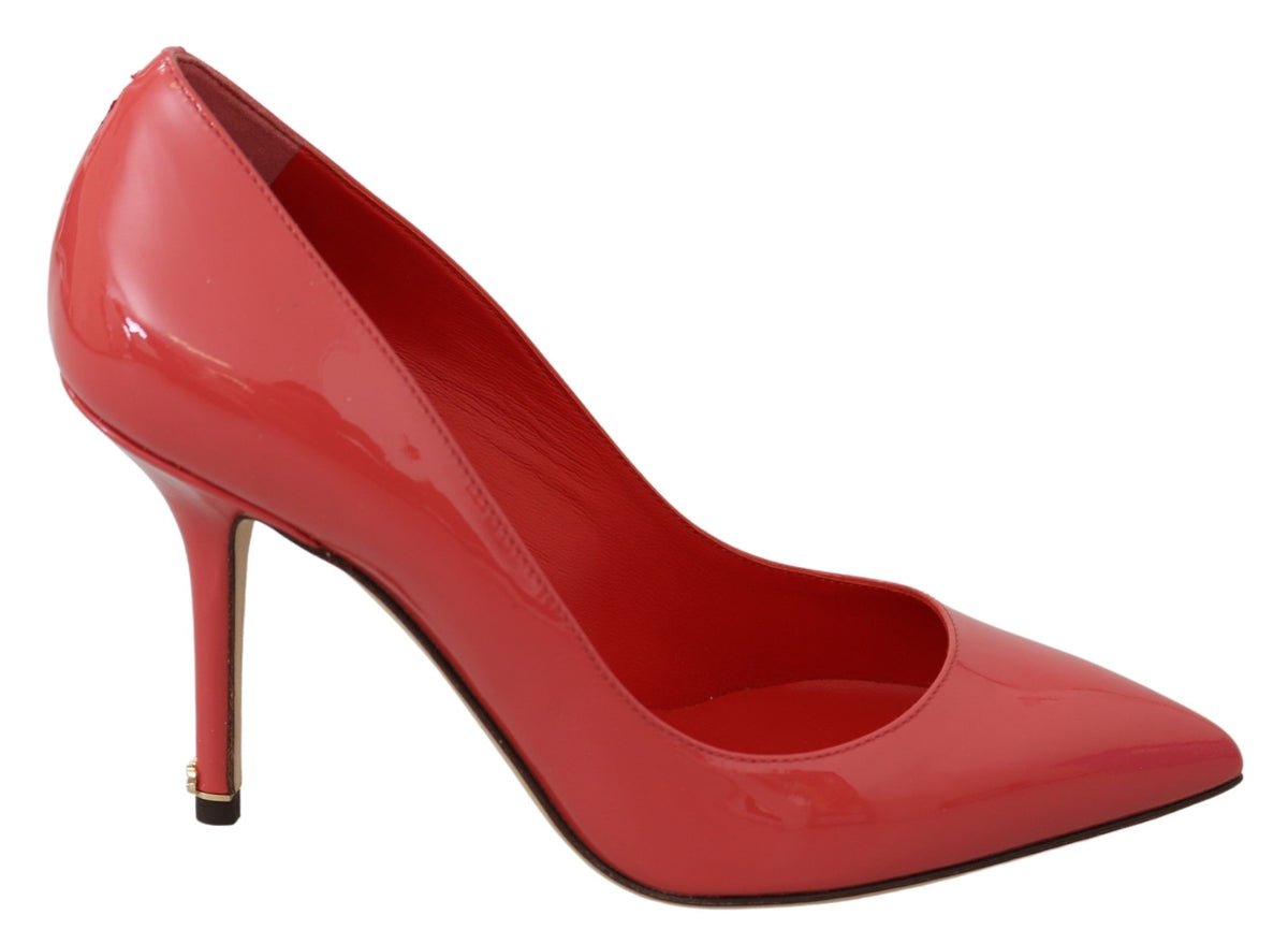 Dolce & Gabbana Dark Pink Patent Leather Heels Pumps rosa