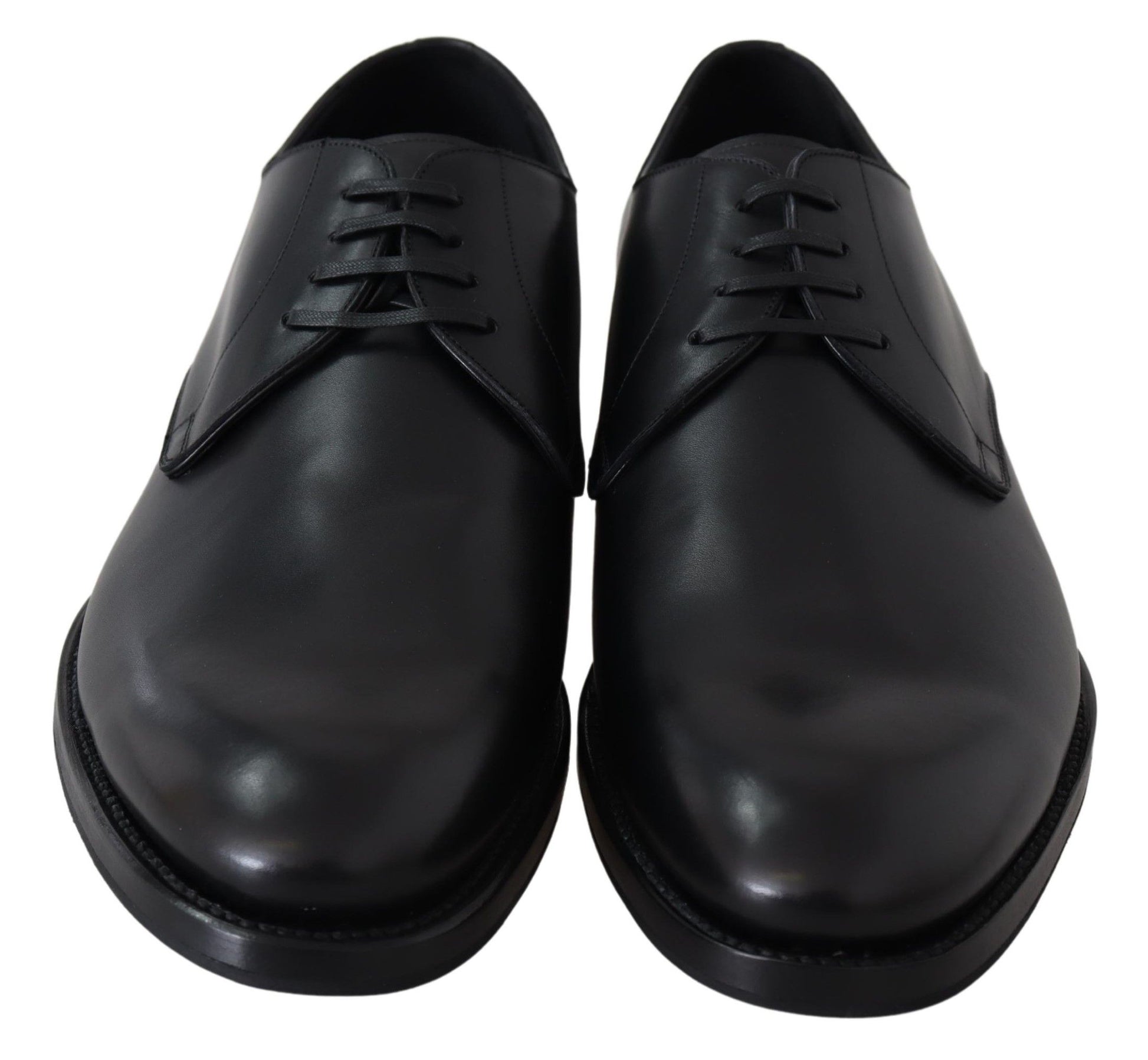 Dolce & Gabbana Black Leather SARTORIA Hand Made Shoes schwarz