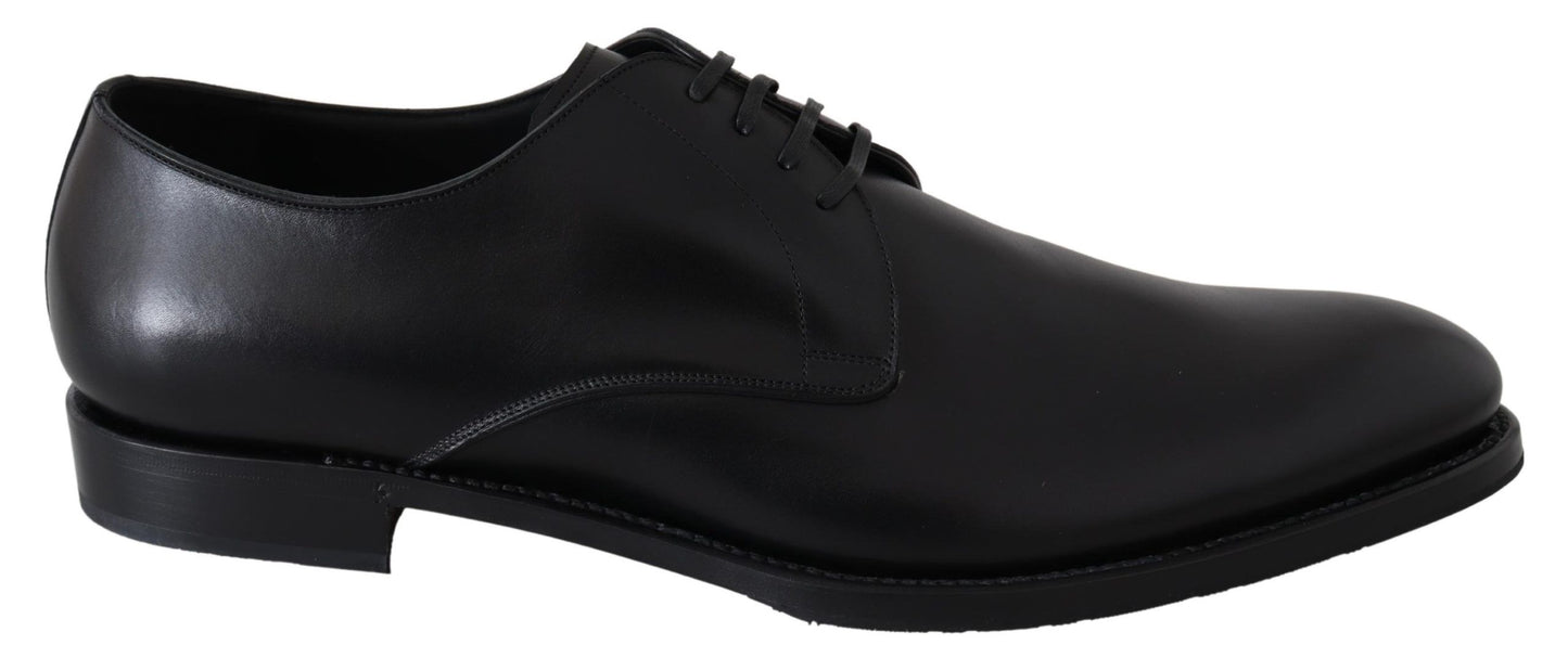 Dolce & Gabbana Black Leather SARTORIA Hand Made Shoes schwarz