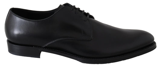Dolce & Gabbana Black Leather SARTORIA Hand Made Shoes schwarz