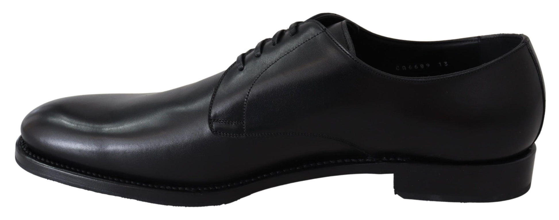 Dolce & Gabbana Black Leather SARTORIA Hand Made Shoes schwarz