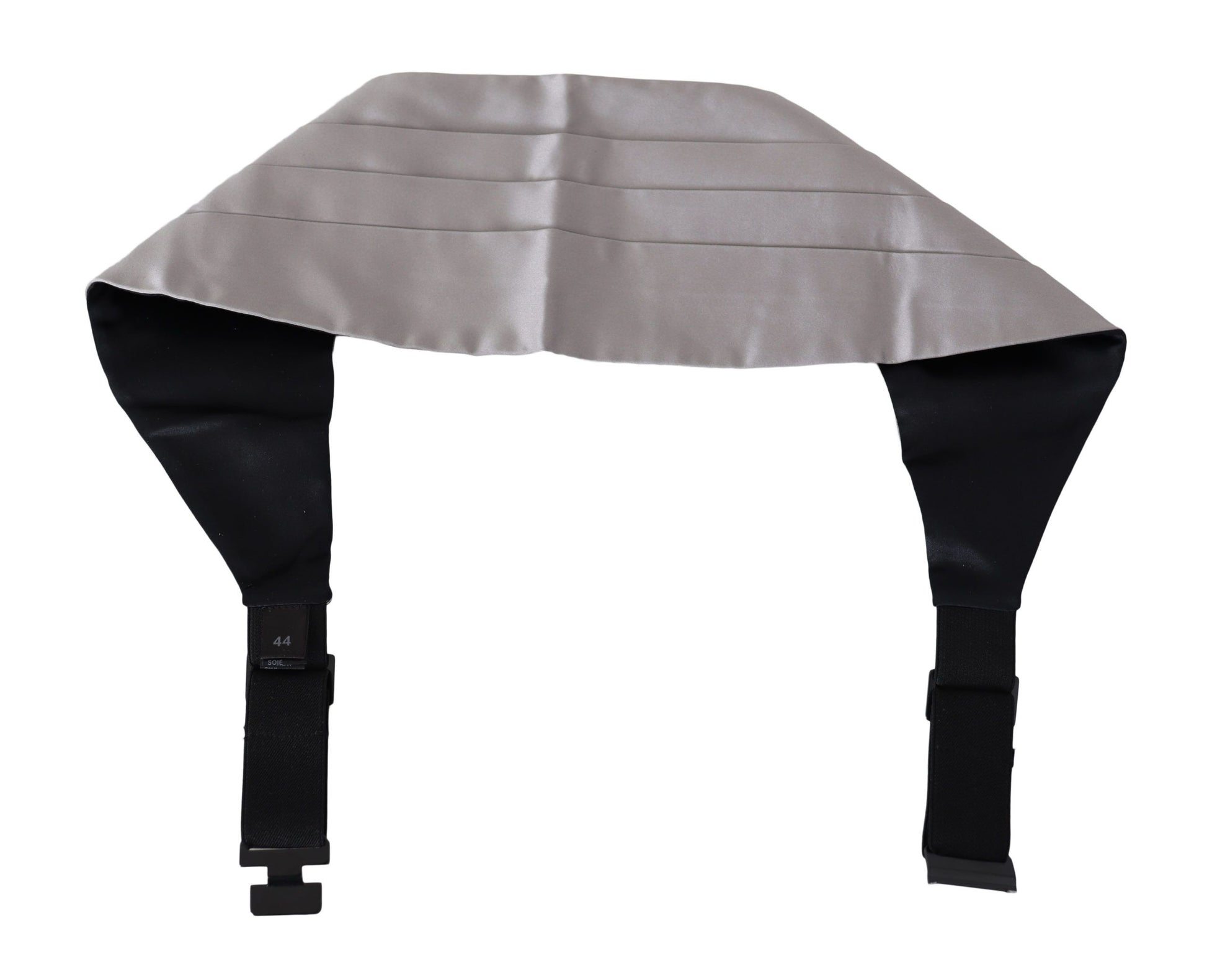 Dolce & Gabbana Gray Men Waist Belt 100% Silk Cummerbund grau