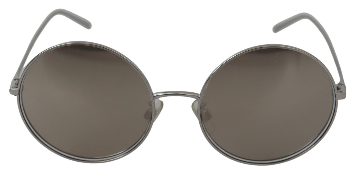Dolce & Gabbana Silver Plated Round Gray Le nses Women Sunglasses grau