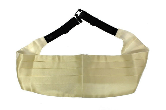 Dolce & Gabbana White Waist Silk Cummerbund Belt weiss