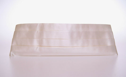 Dolce & Gabbana White Waist Tuxedo Smoking Belt Cummerbund weiss