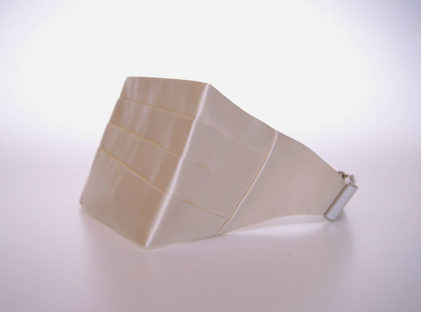 Dolce & Gabbana White Waist Tuxedo Smoking Belt Cummerbund weiss