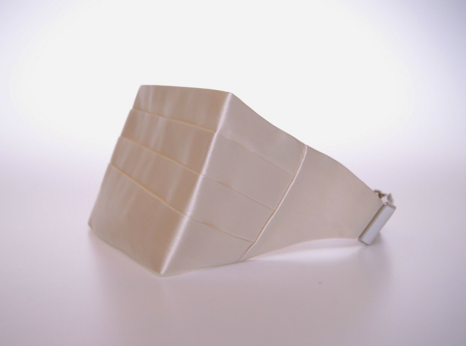 Dolce & Gabbana White Waist Tuxedo Smoking Belt Cummerbund weiss