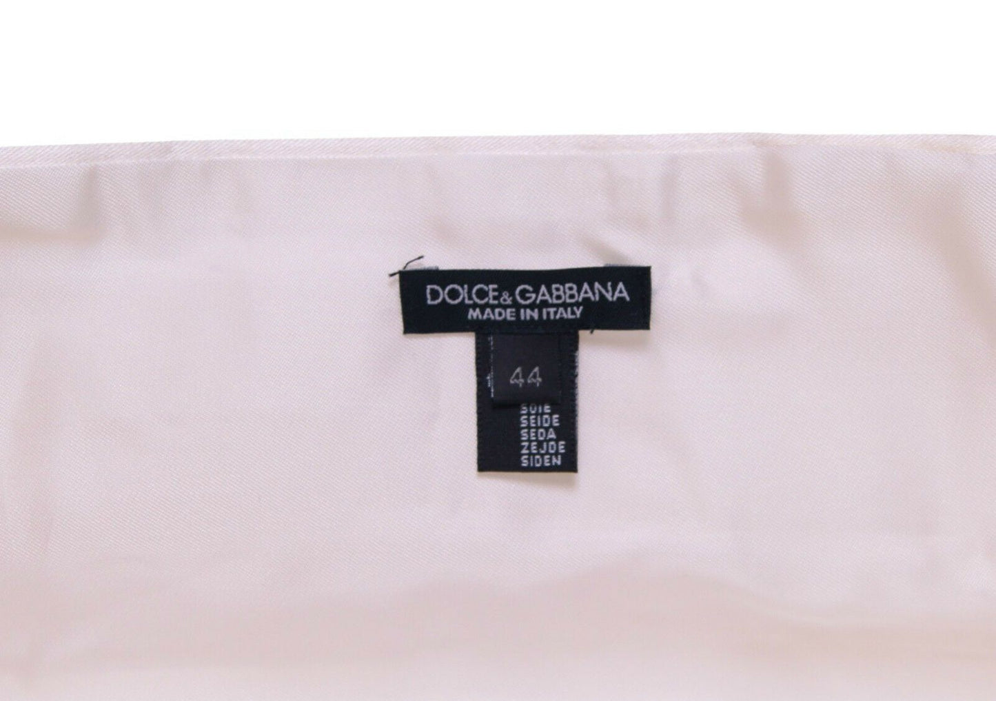 Dolce & Gabbana White Waist Tuxedo Smoking Belt Cummerbund weiss