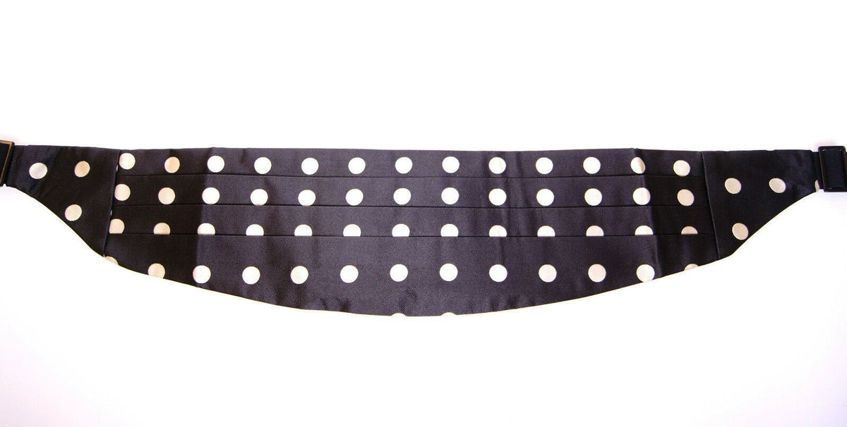 Dolce & Gabbana Black Waist Smoking Tuxedo Cummerbund Belt schwarz