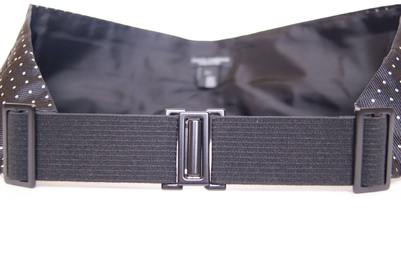 Dolce & Gabbana Black Waist Smoking Tuxedo Cummerbund Belt Curated Luxury Accessories by Orvyn