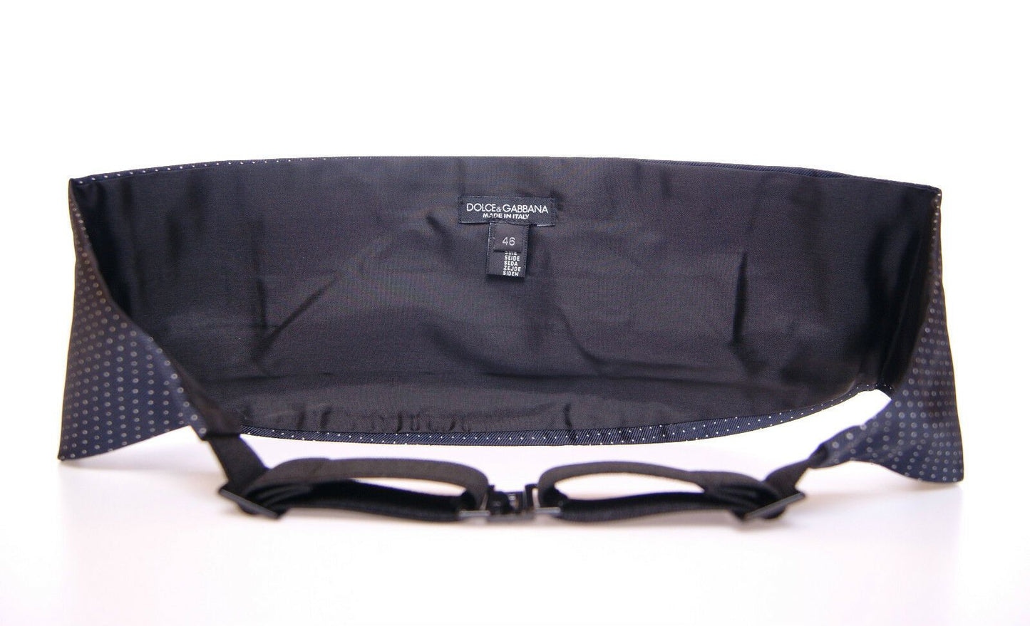 Dolce & Gabbana Blue Waist Smoking Tuxedo Cummerbund Belt blau
