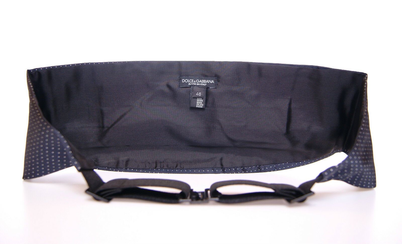 Dolce & Gabbana Blue Waist Smoking Tuxedo Cummerbund Belt blau