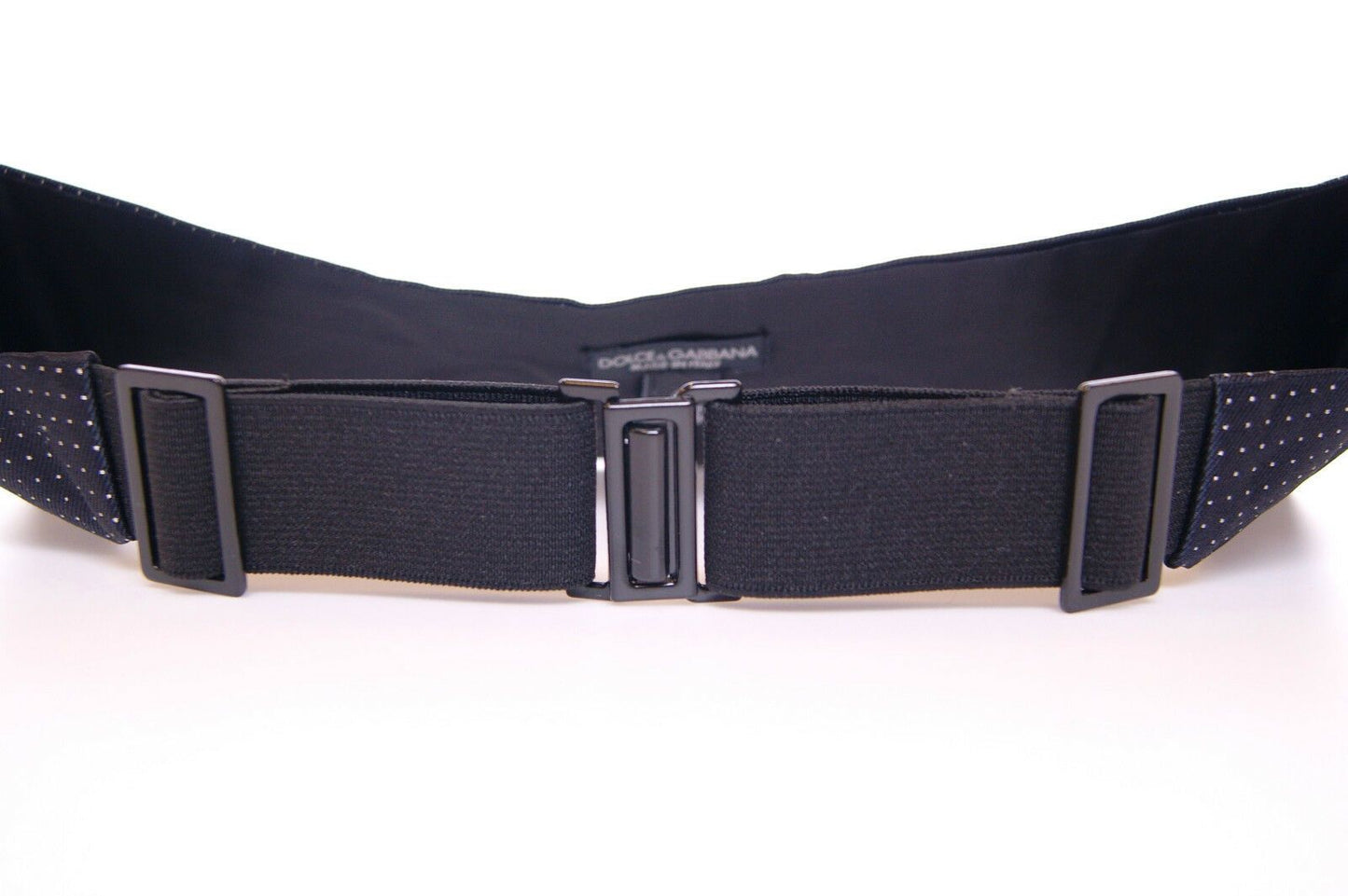 Dolce & Gabbana Blue Waist Smoking Tuxedo Cummerbund Belt blau