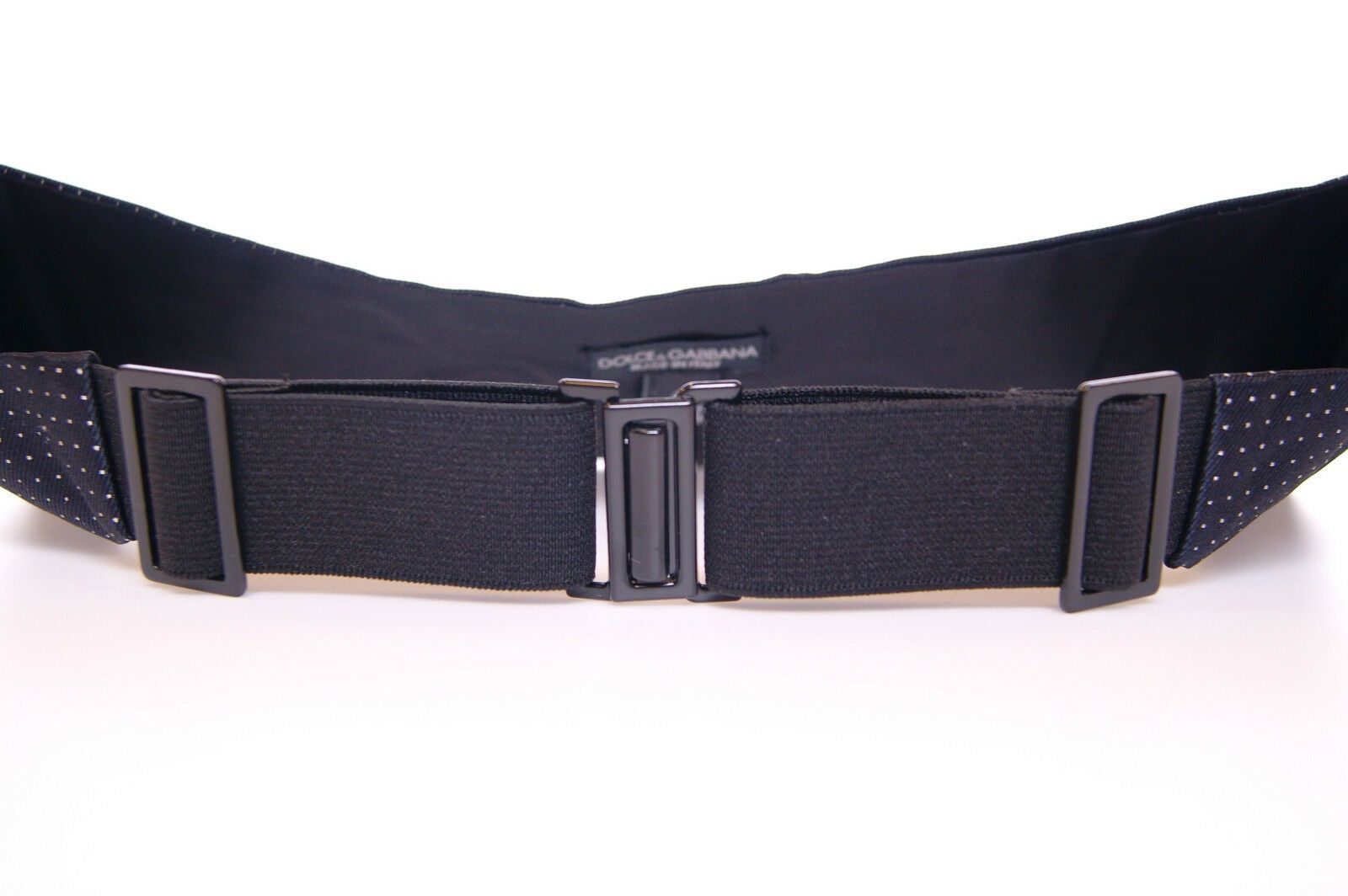 Dolce & Gabbana Blue Waist Smoking Tuxedo Cummerbund Belt blau