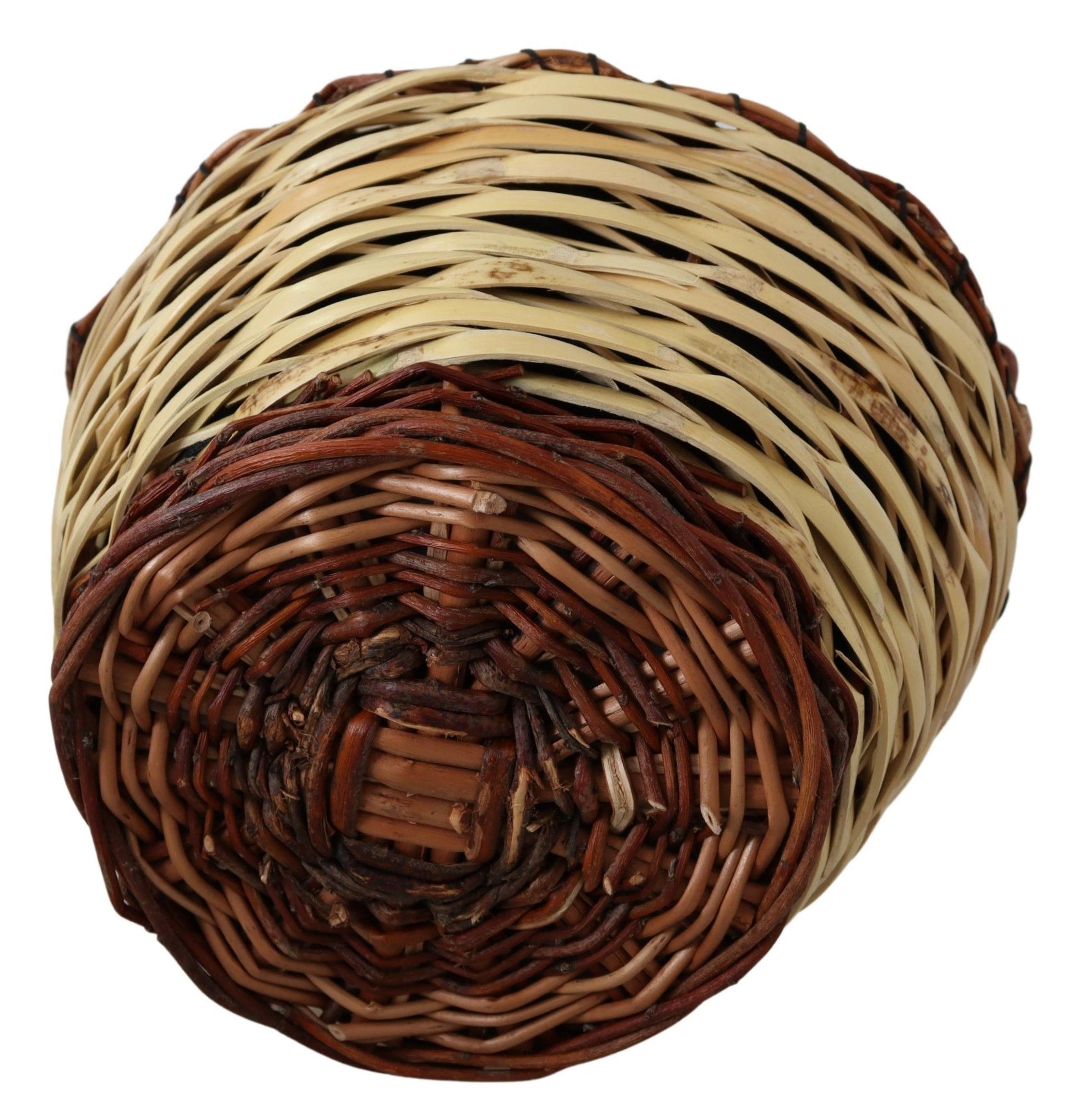 Dolce & Gabbana Beige Wood Wicker Rattan Basket Tote Bag Curated Luxury Accessories by Orvyn