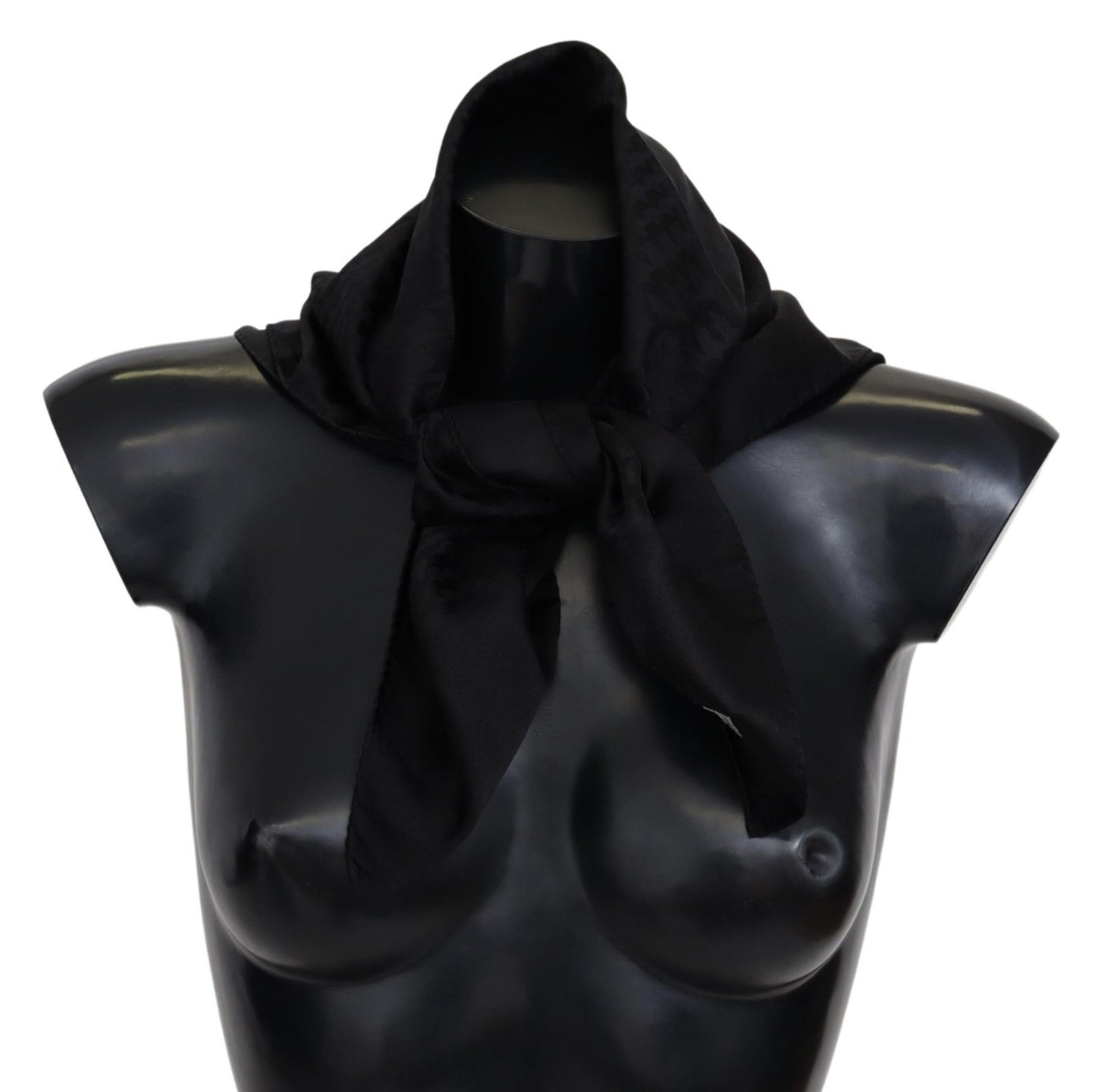 Missoni Black Wool Knit Unisex Neck Wrap Shawl Scarf Curated Luxury Accessories by Orvyn