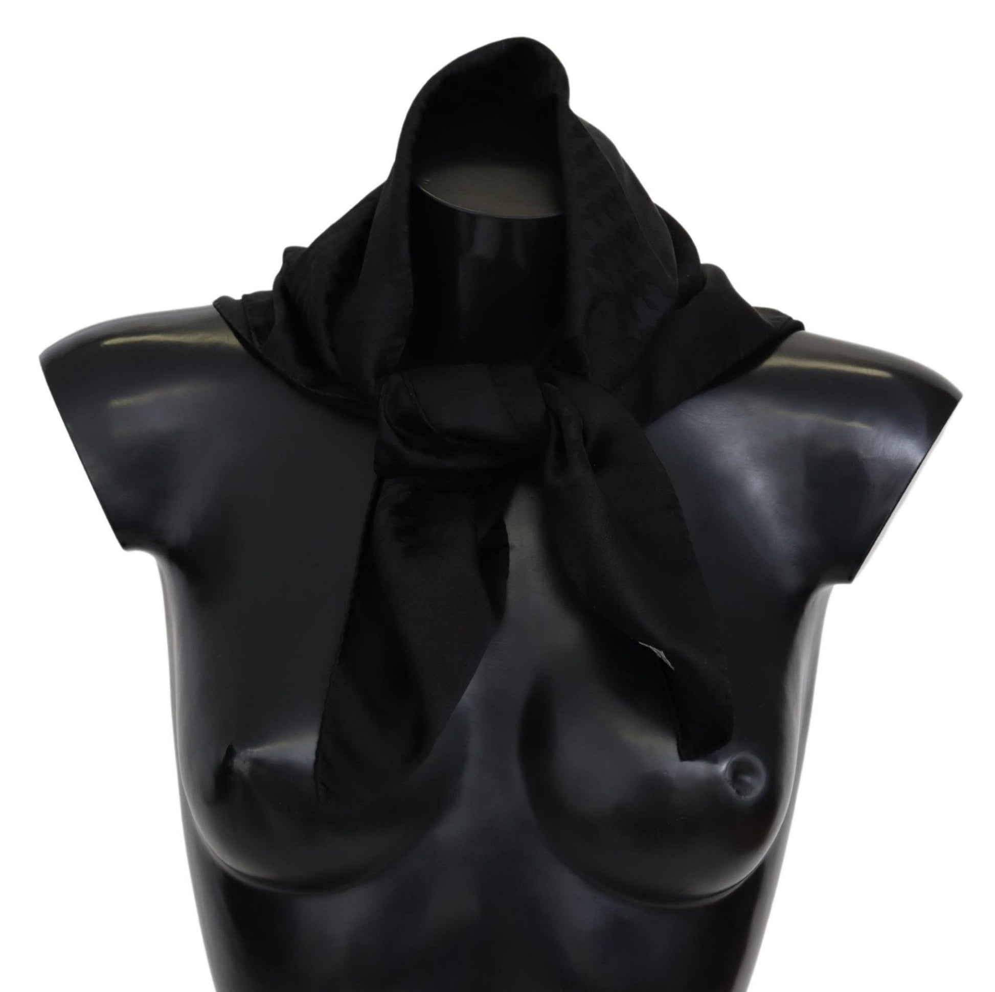 Missoni Black Wool Knit Unisex Neck Wrap Shawl Scarf Curated Luxury Accessories by Orvyn