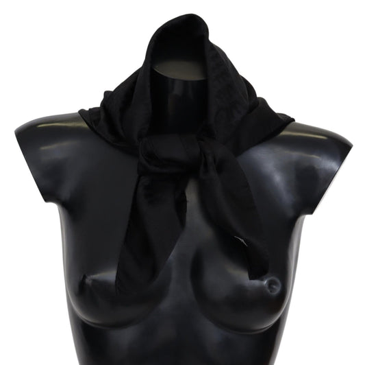 Missoni Black Wool Knit Unisex Neck Wrap Shawl Scarf Curated Luxury Accessories by Orvyn