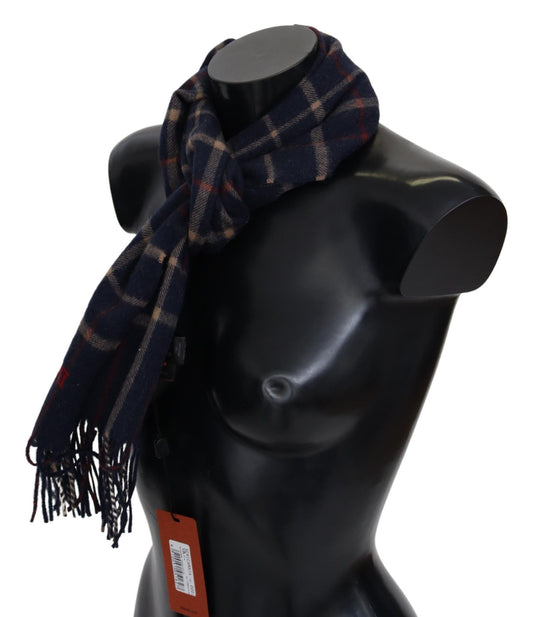 Missoni Black Checkered Unisex Neck Wrap Fringes Scarf Curated Luxury Accessories by Orvyn