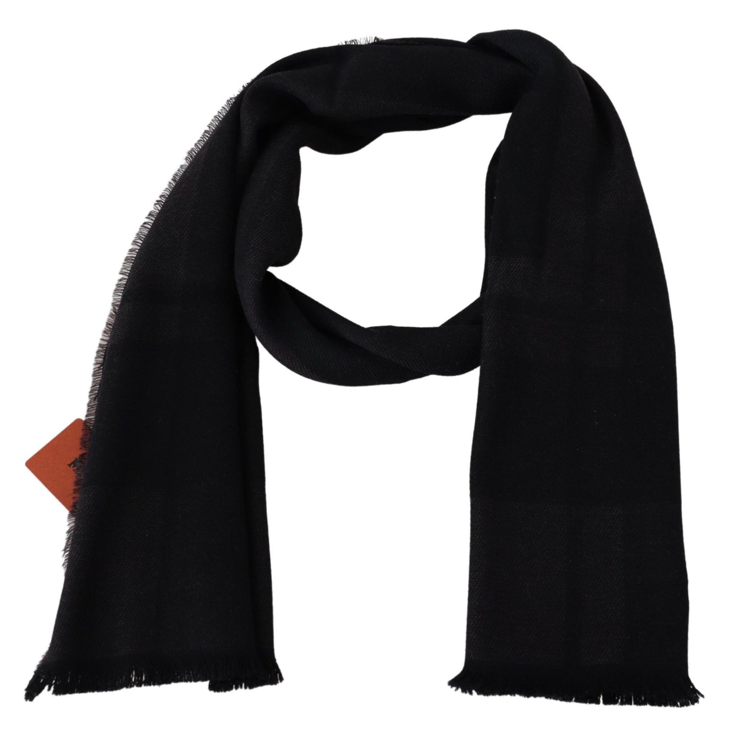 Missoni Black 100% Wool Unisex Neck Wrap Scarf Curated Luxury Accessories by Orvyn