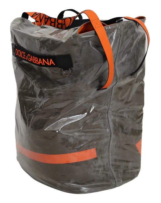 Dolce & Gabbana Cotton Men Large Fabric Green Shopping Tote Bag Curated Luxury Accessories by Orvyn
