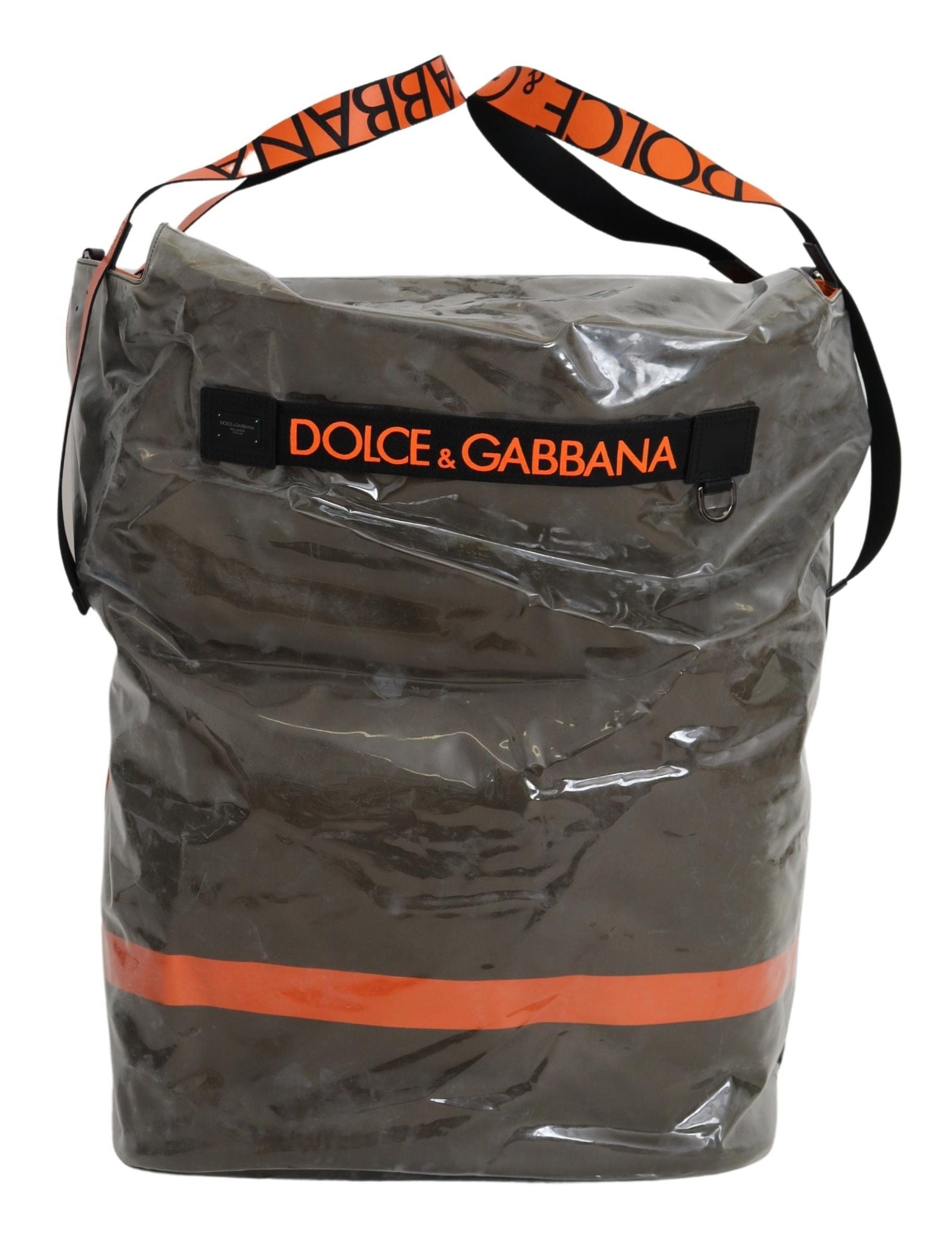 Dolce & Gabbana Cotton Men Large Fabric Green Shopping Tote Bag Curated Luxury Accessories by Orvyn