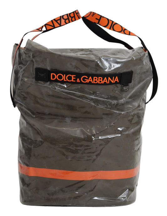 Dolce & Gabbana Cotton Men Large Fabric Green Shopping Tote Bag Curated Luxury Accessories by Orvyn