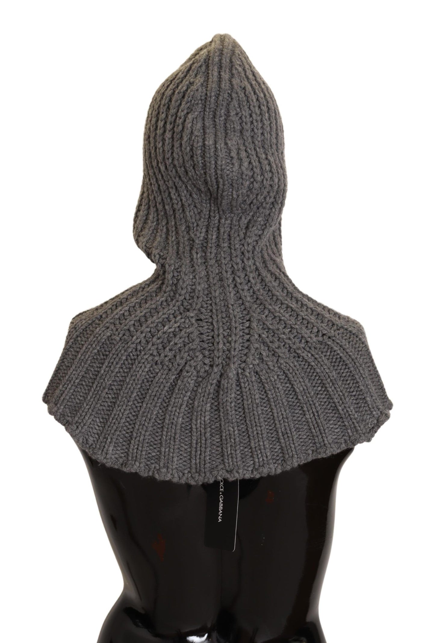 Dolce & Gabbana Gray 100% Cashmere Knitted Wrap One Size Scarf Curated Luxury Accessories by Orvyn