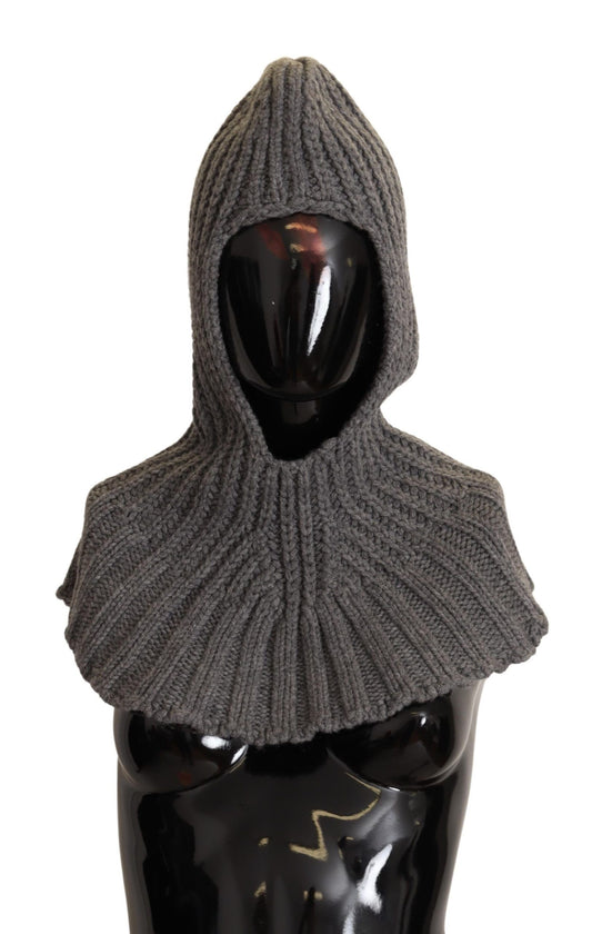 Dolce & Gabbana Gray 100% Cashmere Knitted Wrap One Size Scarf Curated Luxury Accessories by Orvyn