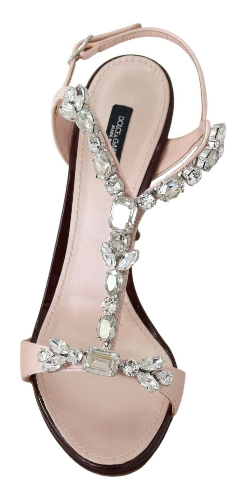Dolce & Gabbana Pink Crystals Heels Keira Sandals rosa