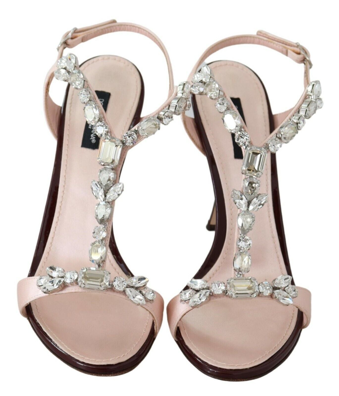 Dolce & Gabbana Pink Crystals Heels Keira Sandals rosa