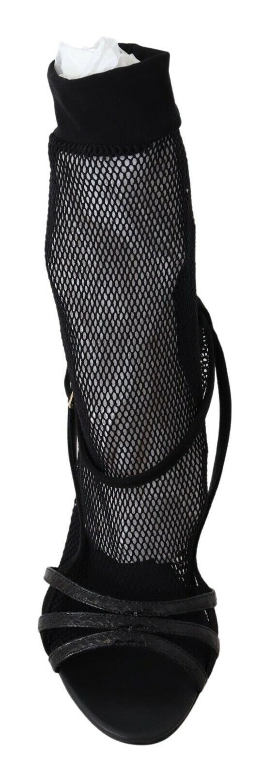 Dolce & Gabbana Black Suede Short Boots Sandals Shoes Curated Luxury Accessories by Orvyn