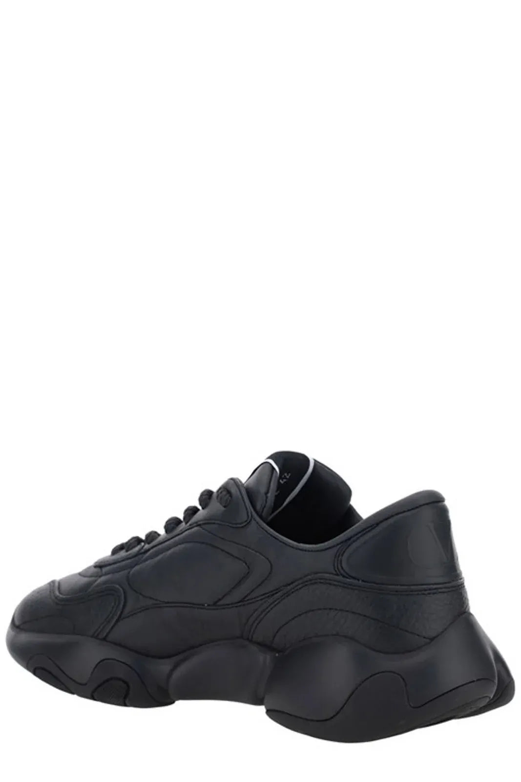 Valentino Black Calf Leather Garavani Sneakers Curated Luxury Accessories by Orvyn