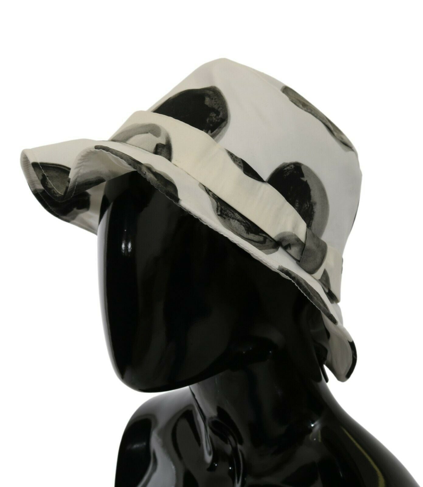 Dolce & Gabbana White Cotton Big Polka Dot Pattern Bucket Hat Curated Luxury Accessories by Orvyn