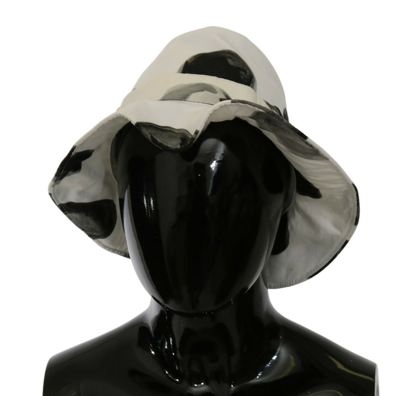 Dolce & Gabbana White Cotton Big Polka Dot Pattern Bucket Hat Curated Luxury Accessories by Orvyn