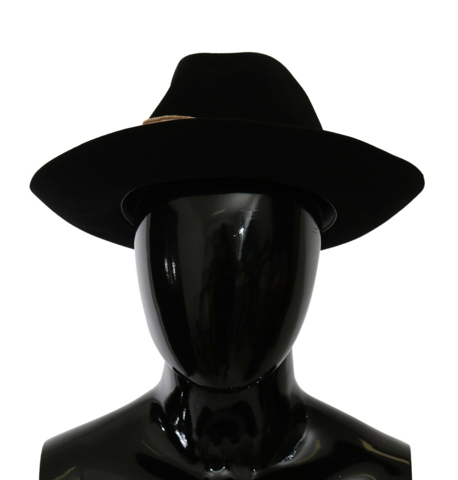 Dolce & Gabbana Black Lapin Amor Gignit Wide Brim Panama Hat Curated Luxury Accessories by Orvyn