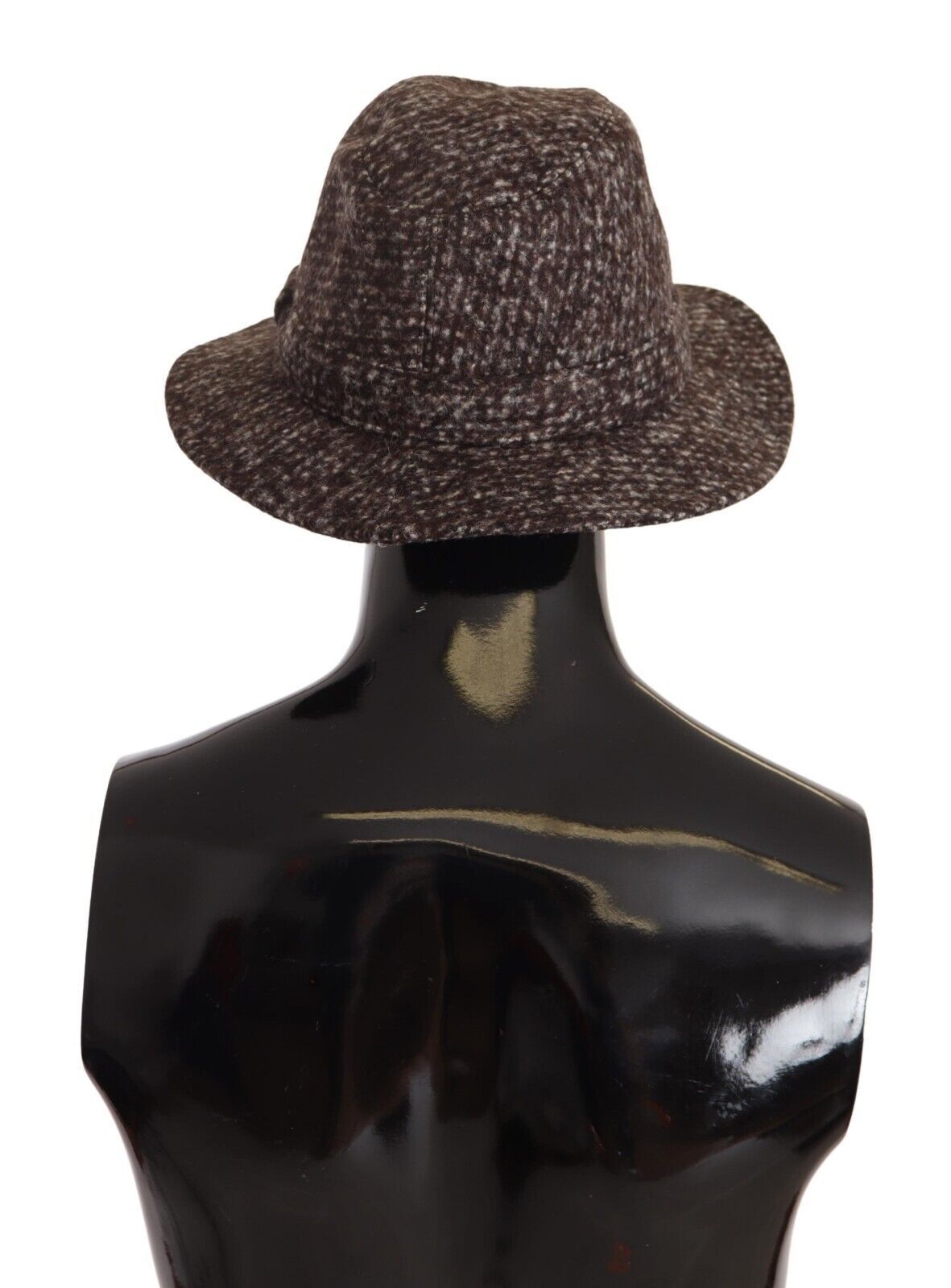 Dolce & Gabbana Gray Melange Blended Textured Tweed Hat Curated Luxury Accessories by Orvyn