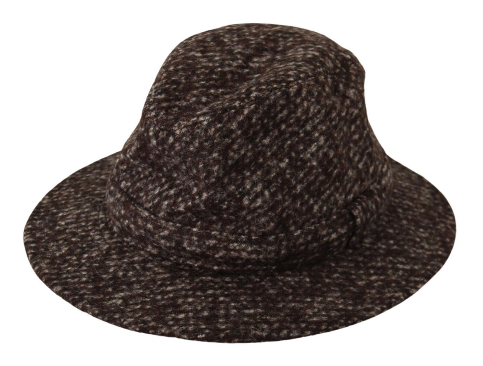 Dolce & Gabbana Gray Melange Blended Textured Tweed Hat Curated Luxury Accessories by Orvyn