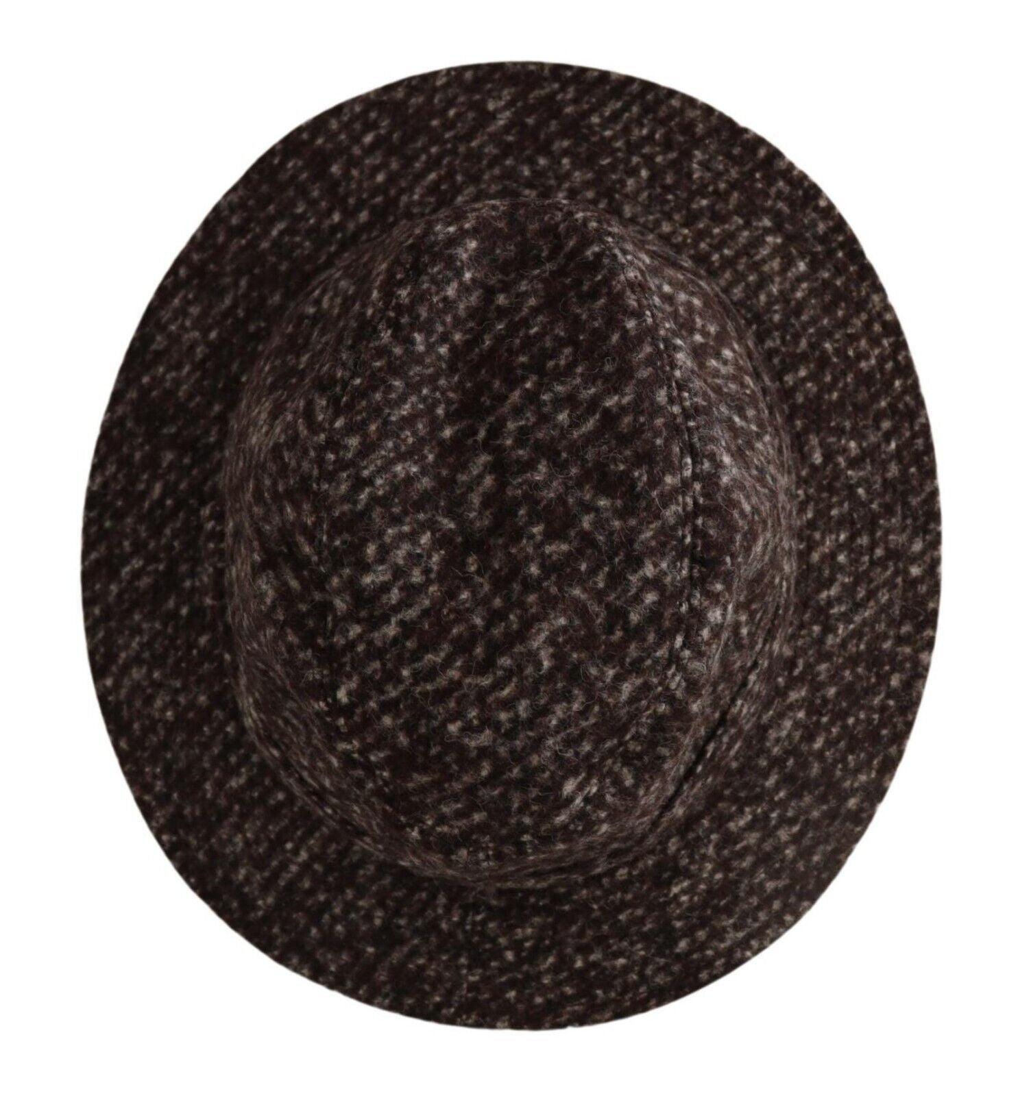 Dolce & Gabbana Gray Melange Blended Textured Tweed Hat Curated Luxury Accessories by Orvyn