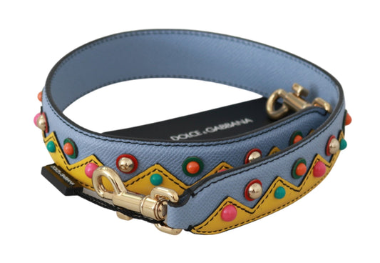 Dolce & Gabbana Blue Handbag Accessory Shoulder Strap Leather Curated Luxury Accessories by Orvyn