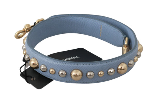 Dolce & Gabbana Blue Leather Handbag Accessory Shoulder Strap Curated Luxury Accessories by Orvyn